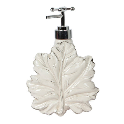 Maple Leaf Liquid Soap Dispenser | .250ml | Multiple Colors Ivory