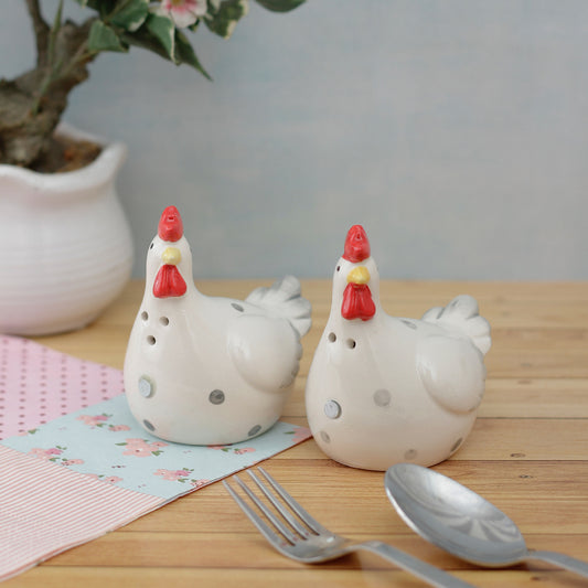 White Hens Salt and Pepper Shakers | Set of 2 Default Title