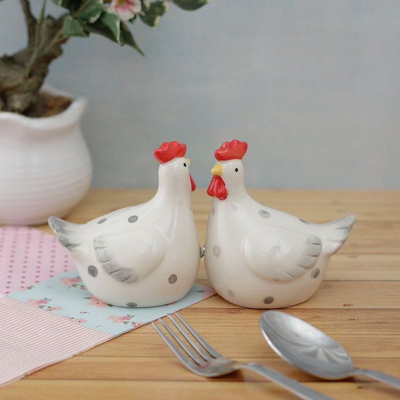 White Hens Salt and Pepper Shakers | Set of 2 Default Title