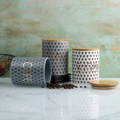 Jar of Hearts Ceramic Kitchen Storage Canisters  | Set of 3 Default Title