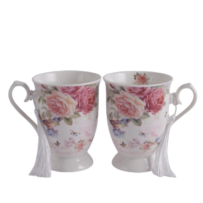 Vintage Roses Teacups  | Set of 2 Default Title