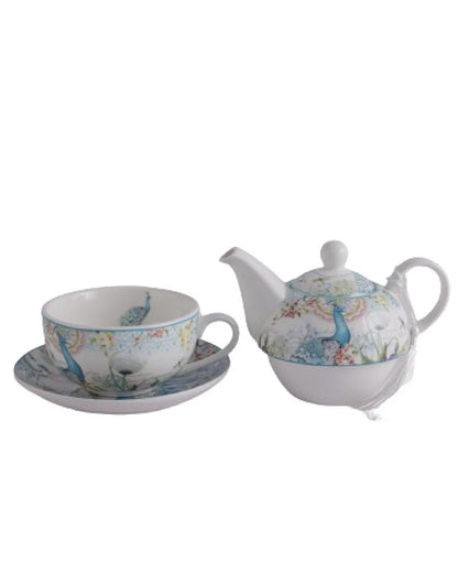 Regal Peacock Kettle or Teacup & Saucer Set