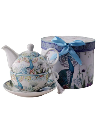 Regal Peacock Kettle or Teacup & Saucer Set