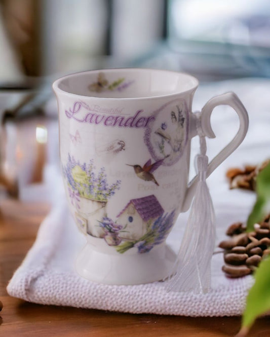 Countryside Lavender Teacup | Single, Set of 2