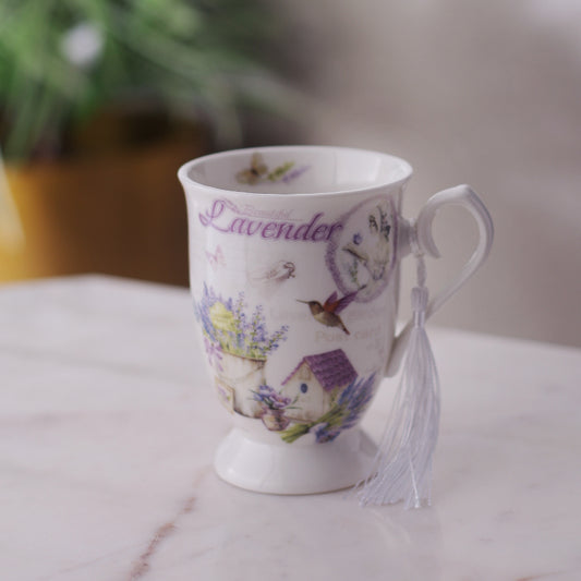 Country Lavender Teacup | Single, Set of 2 Single