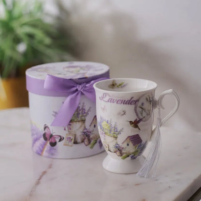 Country Lavender Teacup | Single, Set of 2 Single