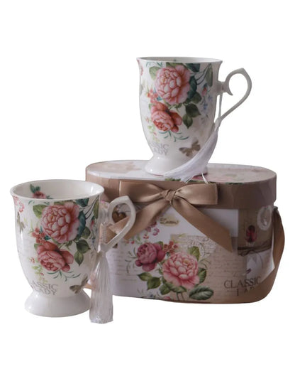 Vintage Teacups | Set of 2 | 350 ML