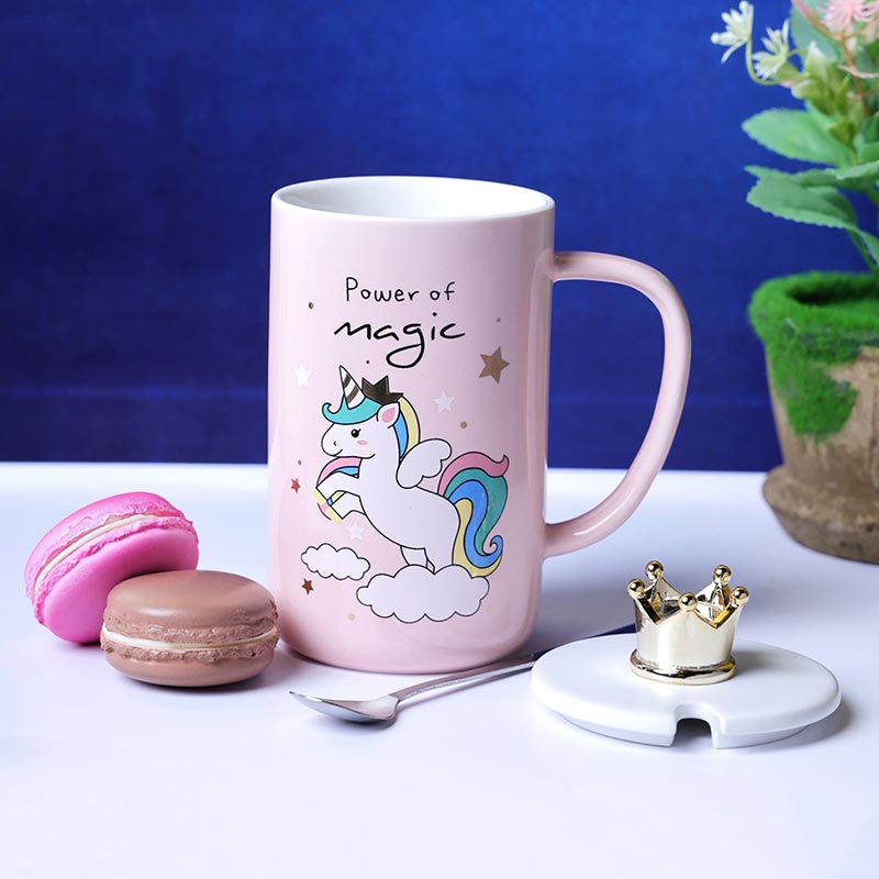 Pastel Pink Unicorn  Power of Magic Mug | 400ml Default Title