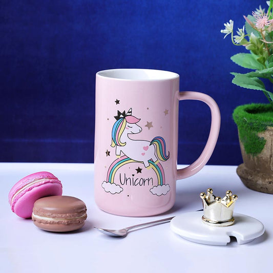 Pastel Pink Dream Rainbow Unicorn Mug | 400ml Default Title