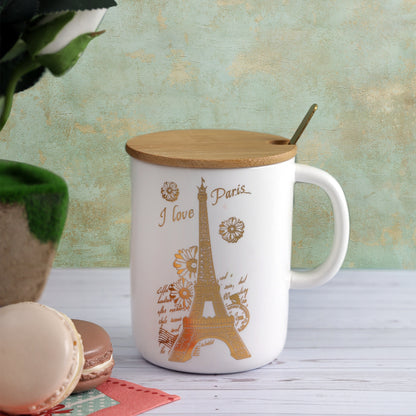 I Love Paris Gold Mug | 350ml Default Title