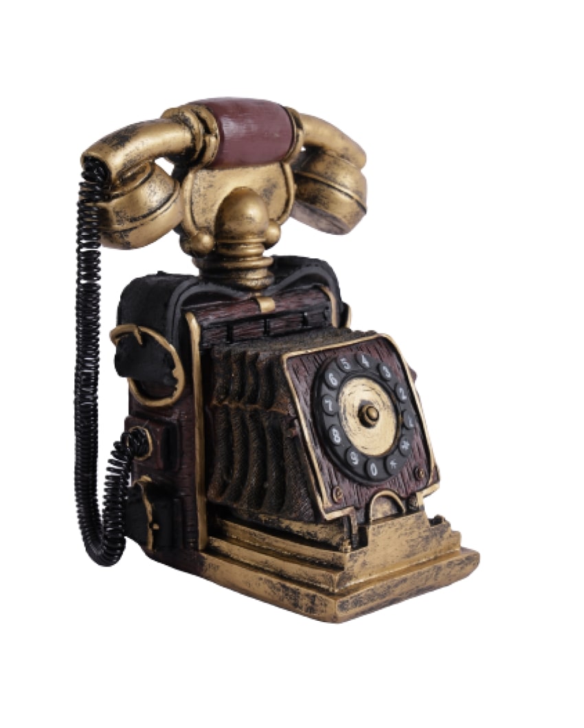 Vintage Telephone Tabletop Decor Showpiece