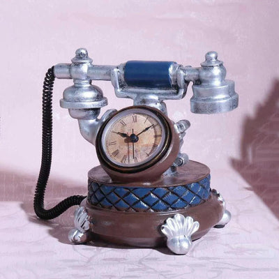 Vintage Telephone Tabletop Clock