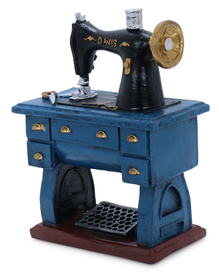 Rustic Sewing Machine Decorative Showpiece