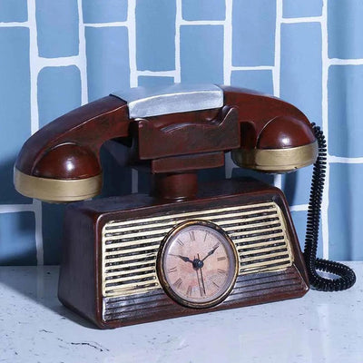 Vintage Decorative Telephone Tabletop Clock