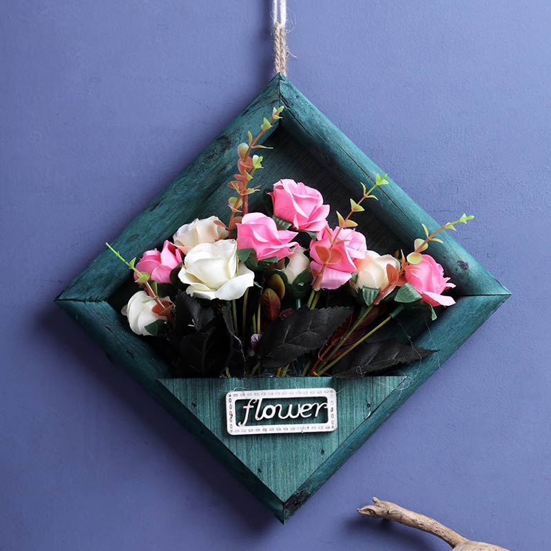 Victoria in  Green Wall Hanging Flower Frame Default Title