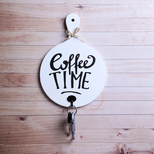 Coffee Time Wall Hanging Key Holder Default Title