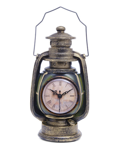 Lantern Vintage Tabletop Clock Showpiece