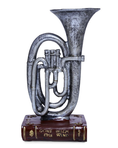 Silver Trumpet Vintage Décor Showpiece