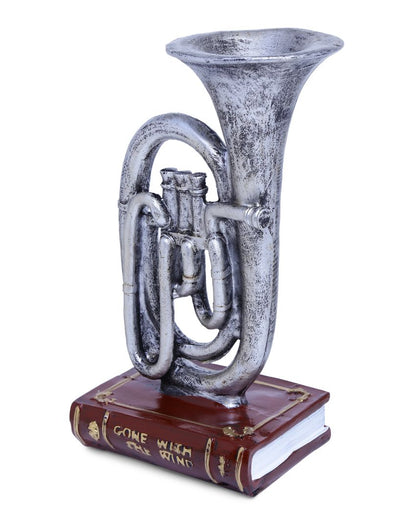 Silver Trumpet Vintage Décor Showpiece