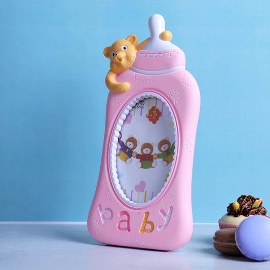 Pink Baby Milk Bottle Photo Frame Default Title