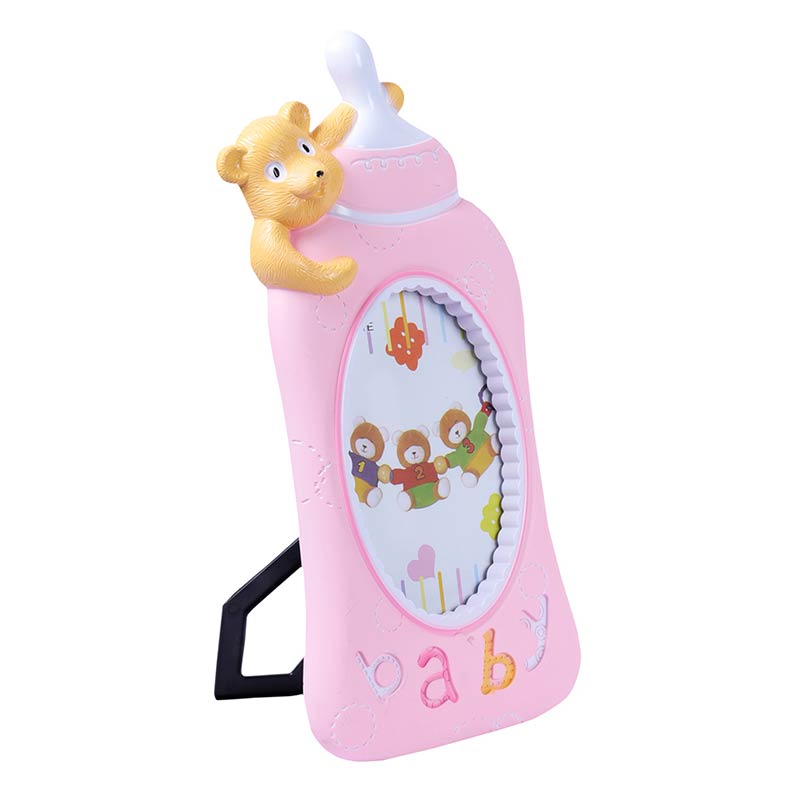 Pink Baby Milk Bottle Photo Frame Default Title