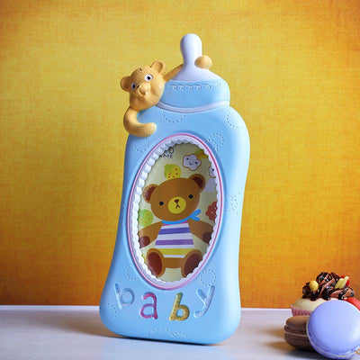 Blue Baby Milk Bottle Photo Frame Default Title