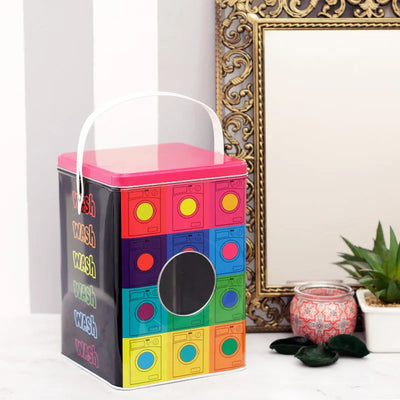 Multicolour Dotted Detergent Powder Storage Box Default Title