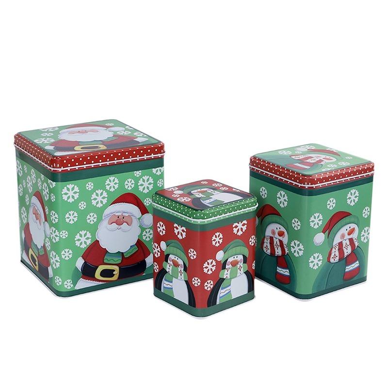 Green Santa & Snowman Box | Set Of 3 Default Title