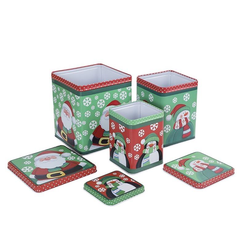 Green Santa & Snowman Box | Set Of 3 Default Title