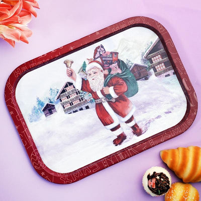 Vintage Santa Claus Tray | Set Of 2 Default Title