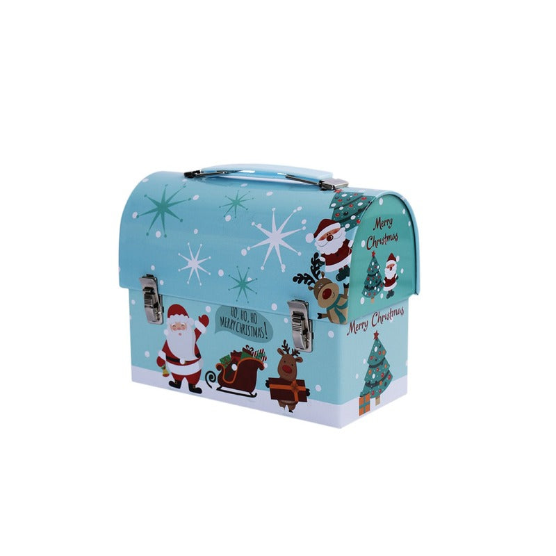 Merry Christmas Sky Blue Trunk Box Piggy Bank Default Title