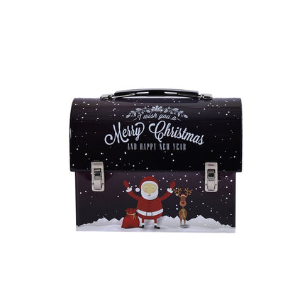 Merry Christmas Navy Blue Trunk Box Piggy Bank Default Title