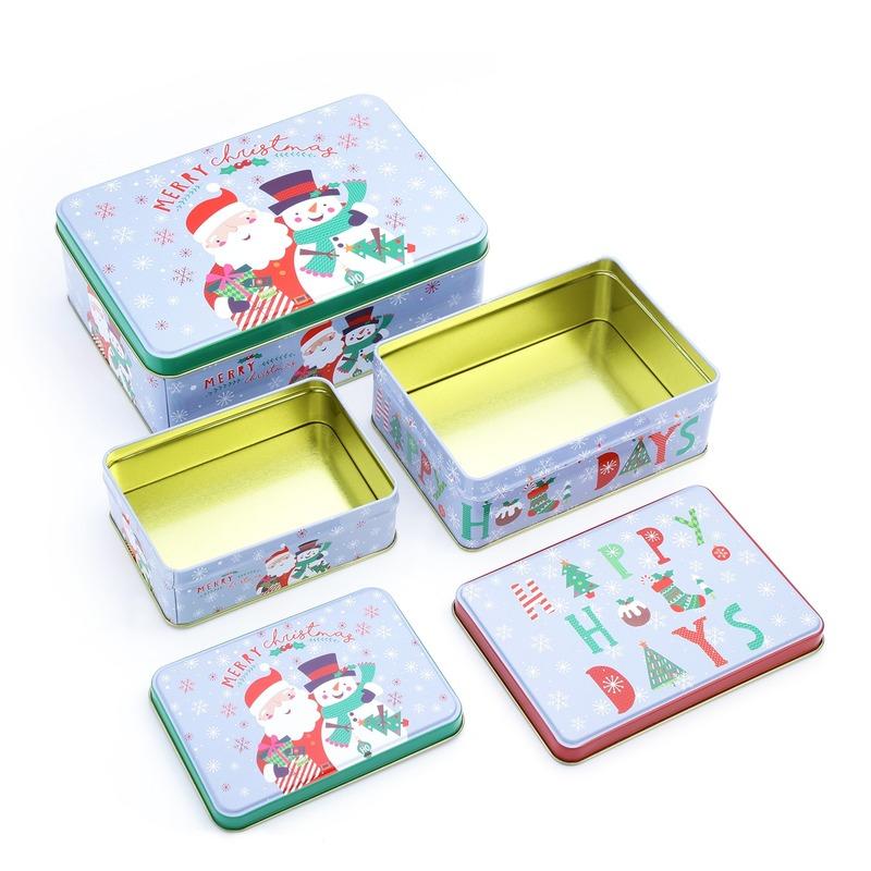 Happy Holidays Rectangle Storage Box | Set Of 3 Default Title