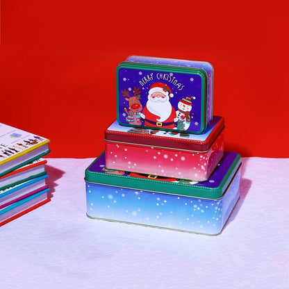 Seasons Greetings Rectangle Storage Box | Set Of 3 Default Title