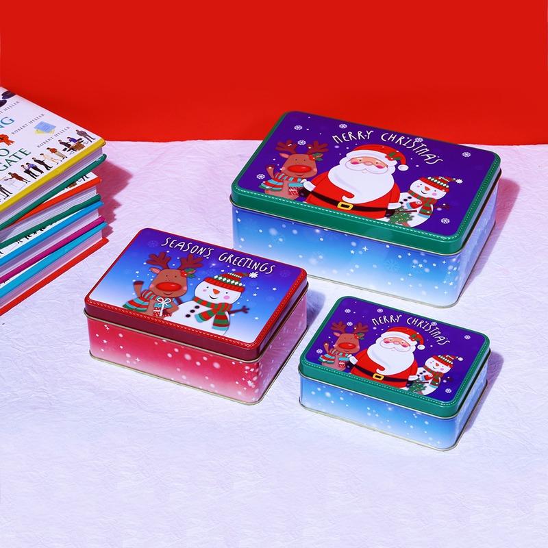 Seasons Greetings Rectangle Storage Box | Set Of 3 Default Title