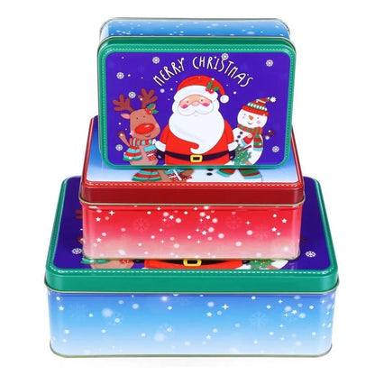 Seasons Greetings Rectangle Storage Box | Set Of 3 Default Title