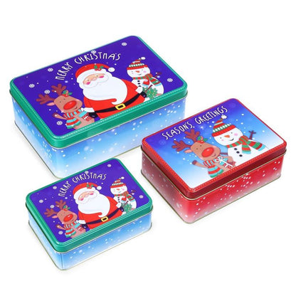 Seasons Greetings Rectangle Storage Box | Set Of 3 Default Title