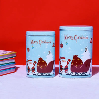 Santa's Sleigh Tall Storage Box | Set Of 2 Default Title