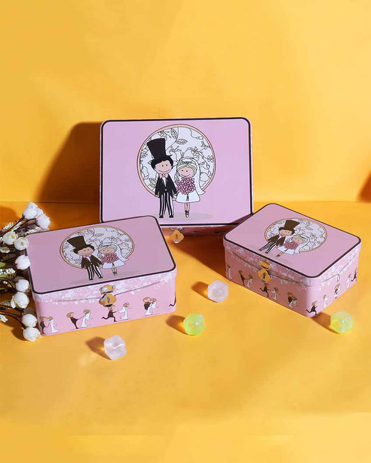 Bride & Groom Wedding Gift Box | Set of 3