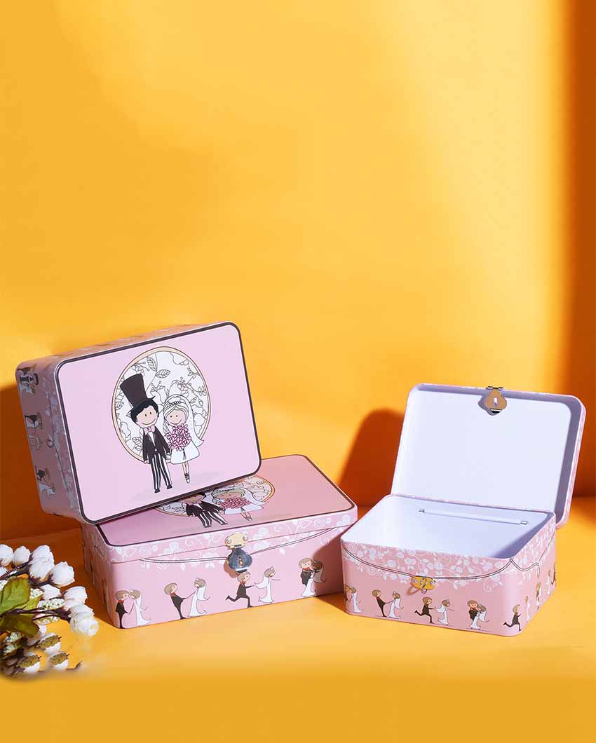 Bride & Groom Wedding Gift Box | Set of 3