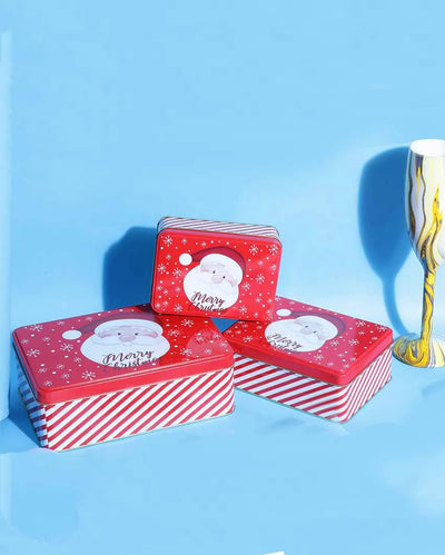 Merry Christmas Red Santa Box | Set of 3