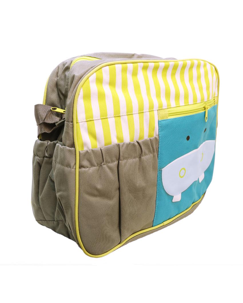 Rhino Baby Diaper Polyester Tote Bag | 17 x 12 inches