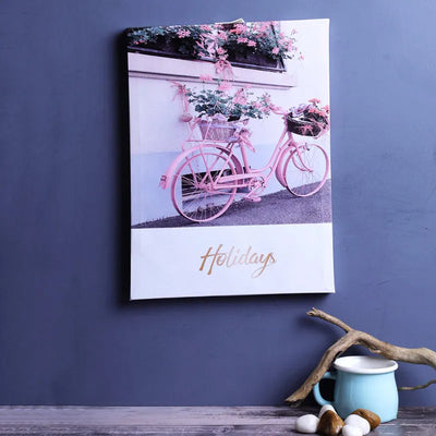 Pink Bicycle Holidays Borderless Frame Default Title