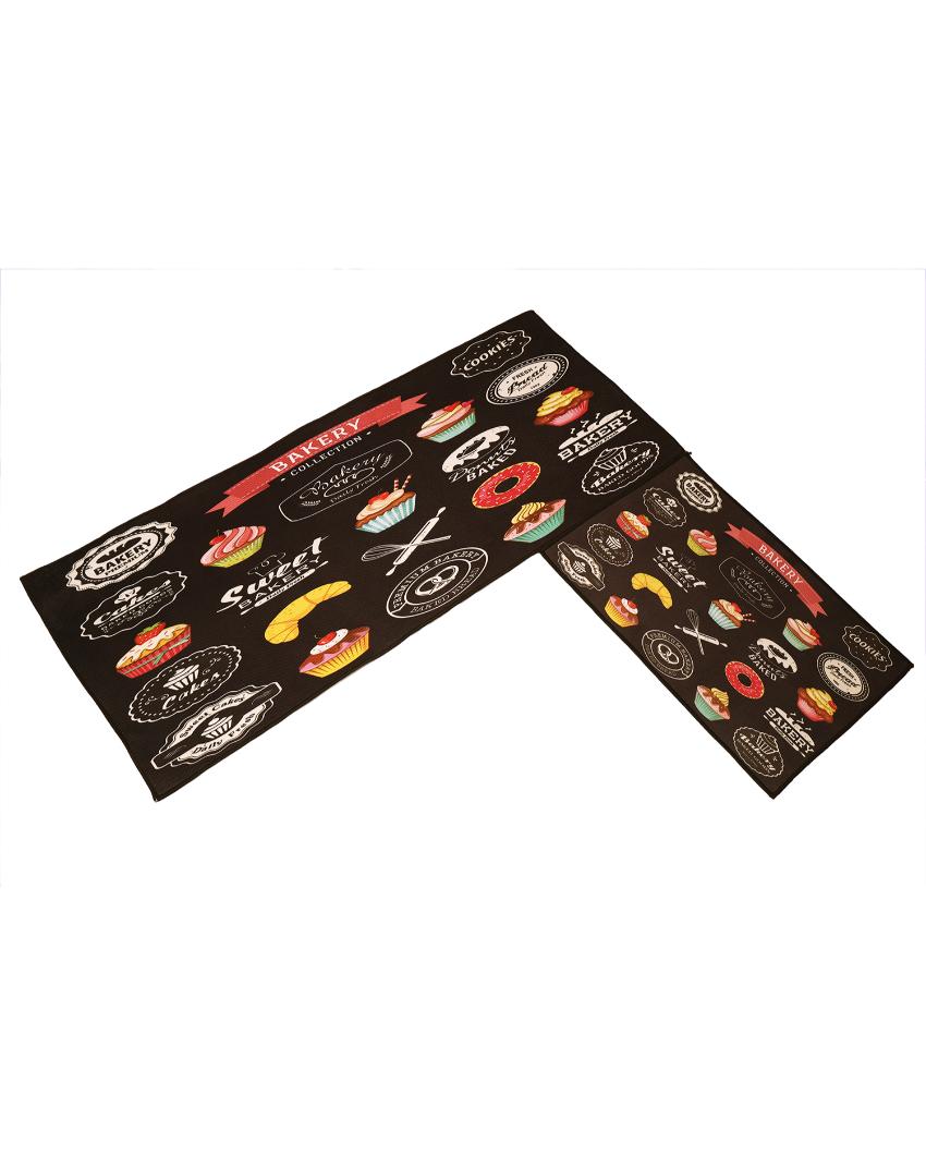 Bakery Collection Nylon Kitchen Floor Mats | Set of 2