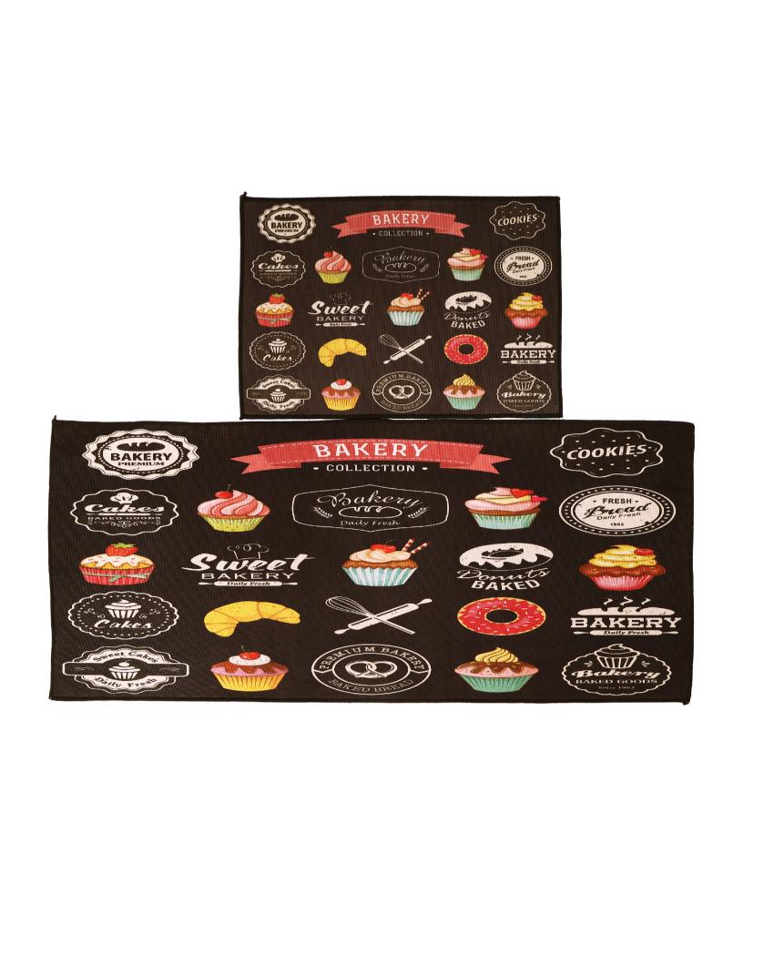 Bakery Collection Nylon Kitchen Floor Mats | Set of 2