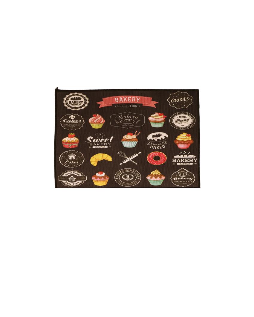 Bakery Collection Nylon Kitchen Floor Mats | Set of 2