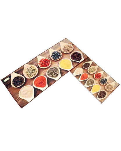 Ten Spices Nylon Kitchen Floor Mats | Set of 2