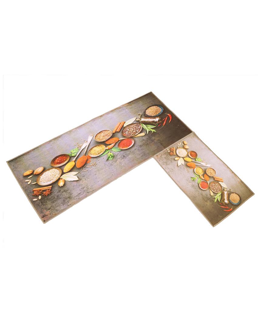 Southern Spices Nylon Kitchen Floor Mats | Set of 2