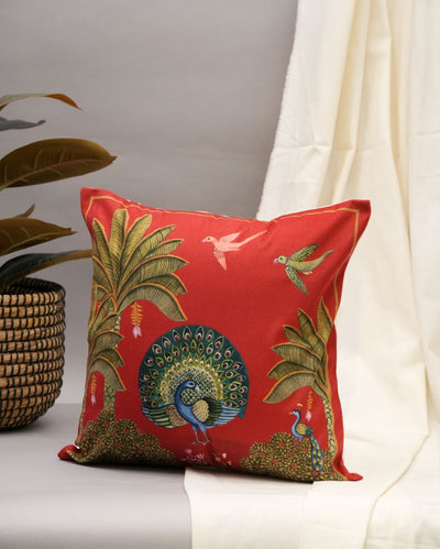 Majestic Feathered Cushion Cover | 16 x 16 inches