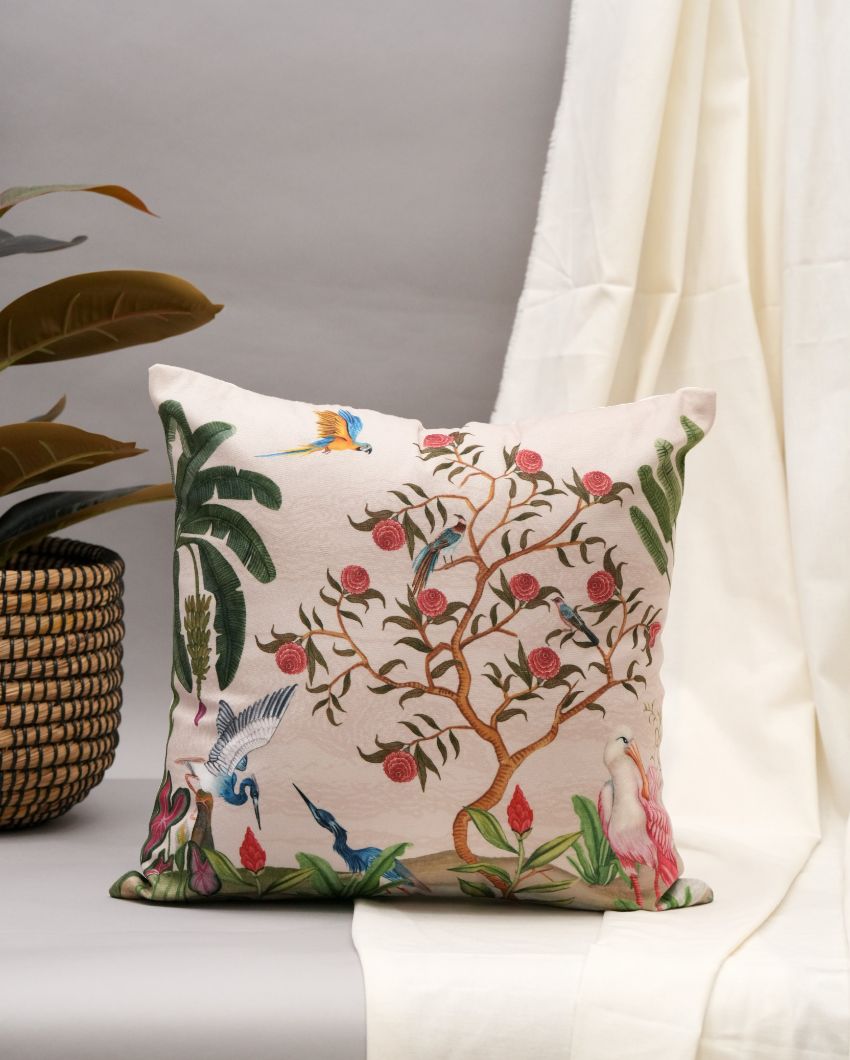 Garden Symphony Cushion Cover  | 16 x 16 inches